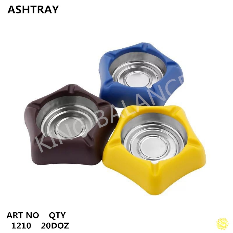 Asbak Rokok Stainless Tempat Rokok Bintang - ASBAK KOTAK STAINLES STEEL ASBAK ROKOK WARNA STAINLESS 