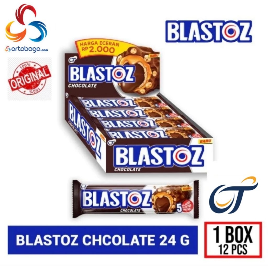 

BLAZTOZ CHOCOLATE 1BOX - 24gr - 12pcs