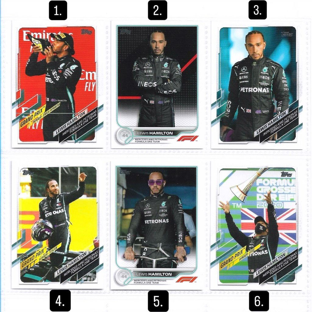 Kartu f1 Topps - Lewis Hamilton (Mercedes AMG F1)