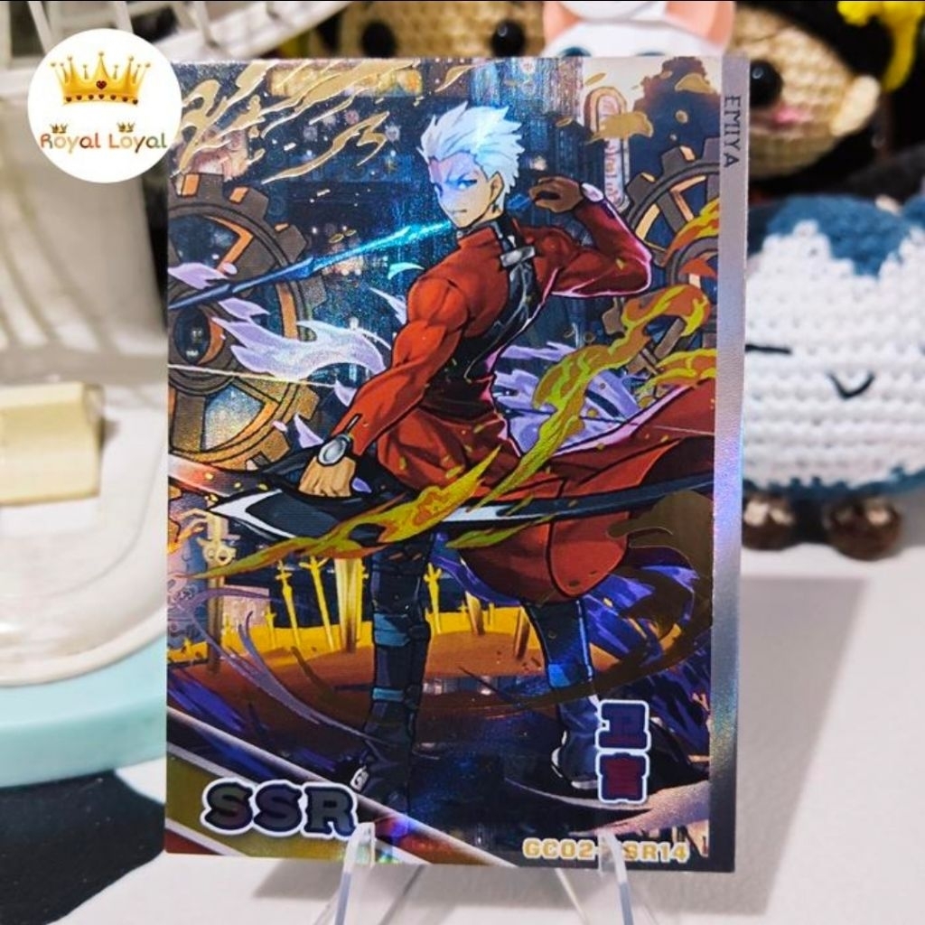 Emiya Kartu Fate Stay Night TCG Goddess God Card Atlas Of God SSR Holo Tebal Collection Card - (GC02