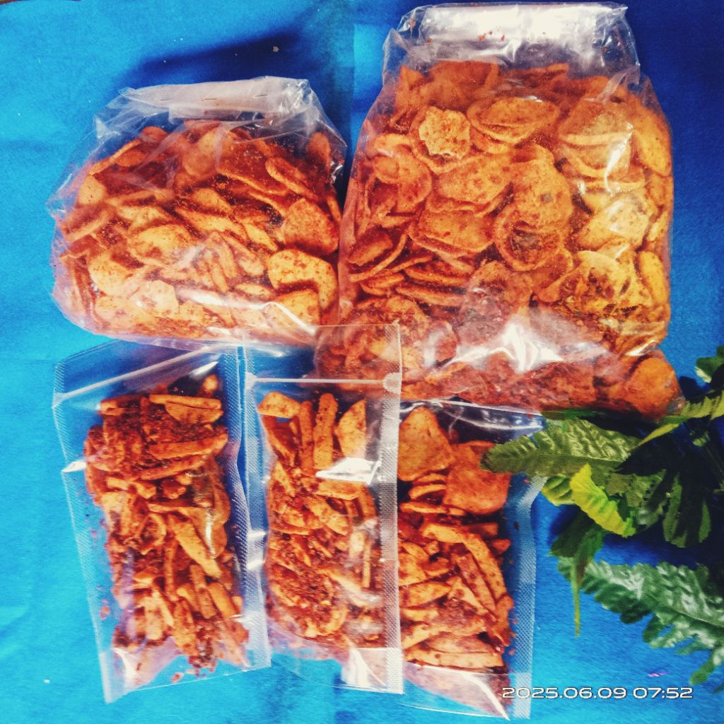 

Basreng pedas daun jeruk