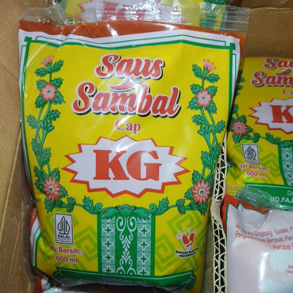 

SAUS SAMBEL cap KG netto 600ml/Enak/pedas mantap /BEST SELLER