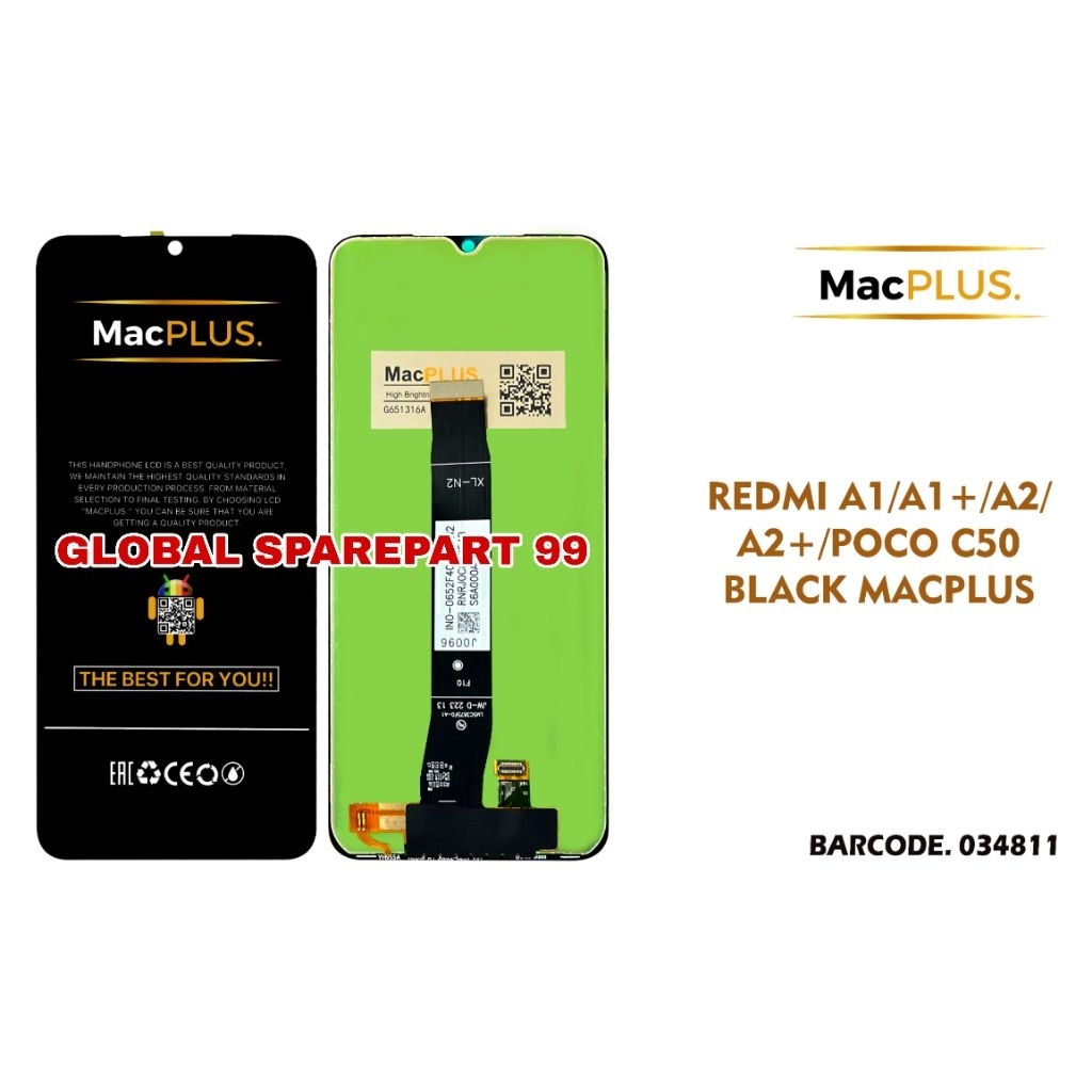 LCD XIAOMI REDMI A1 / REDMI A1+ / REDMI A1 PLUS / REDMI A2 / REDMI A2+ / REDMI A2 PLUS / POCO C50 MA