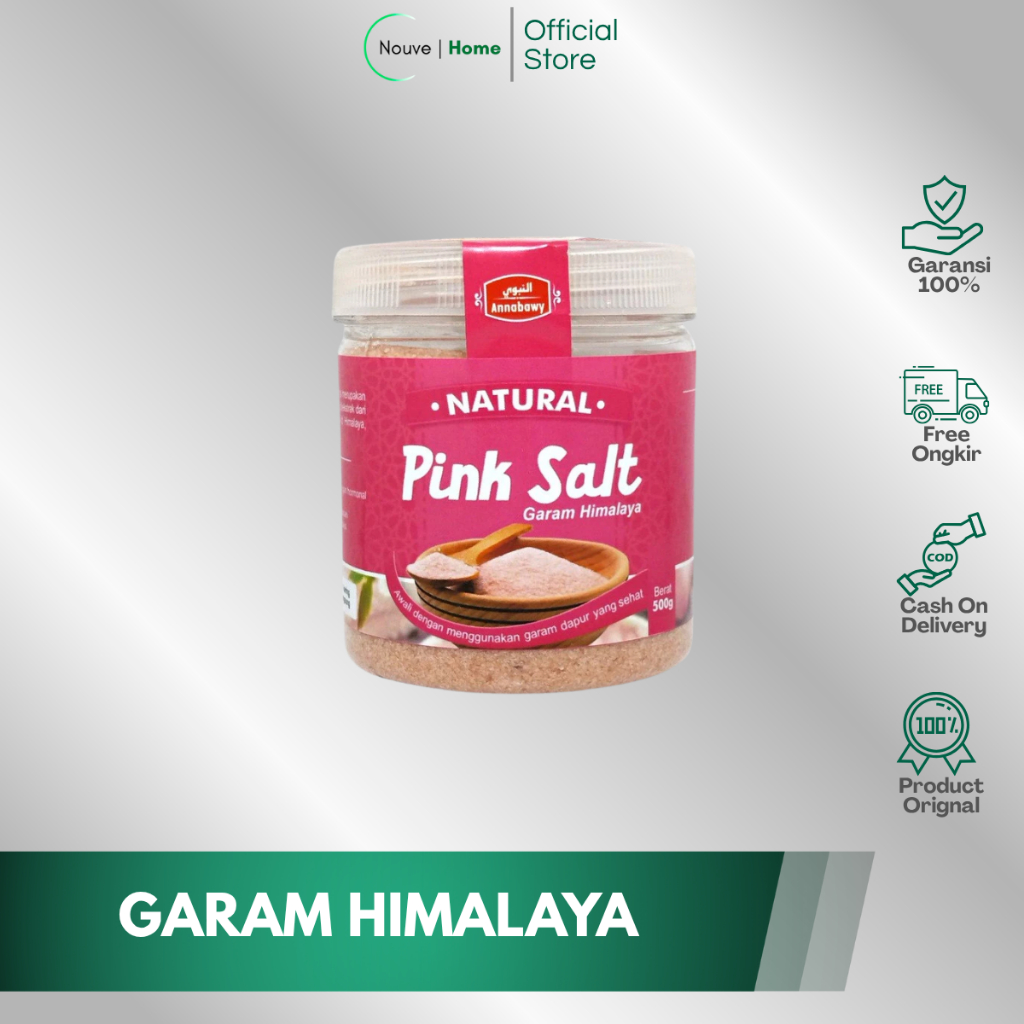 

Garam Himalaya ANNABAWY 500gr – pink salt asli | kaya mineral | organik & original 100% | untuk masakan sehat, rendaman kaki, dan terapi tubuh | tanpa bahan kimia