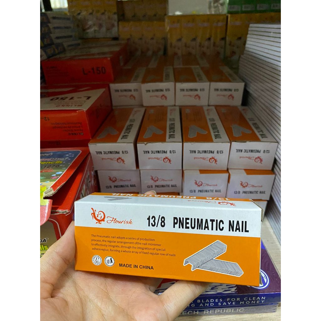

JUAL Isi Stapler Tembak / Isi Steples gun tacker 13/6 dan 13/8 - FLOURISH