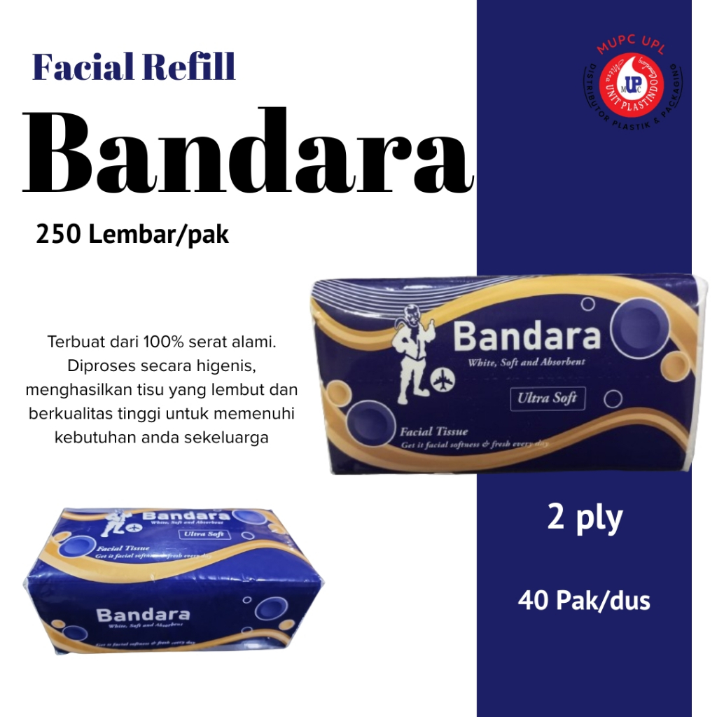 Tisu Facial Bandara 250 Sheet/ Tisu Facial