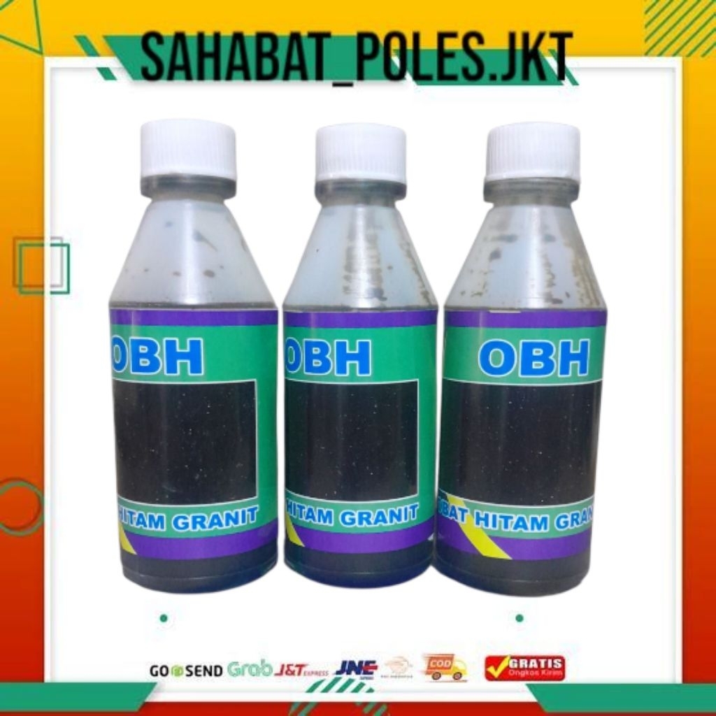 OBH obat poles granit tinta hitam 100grm