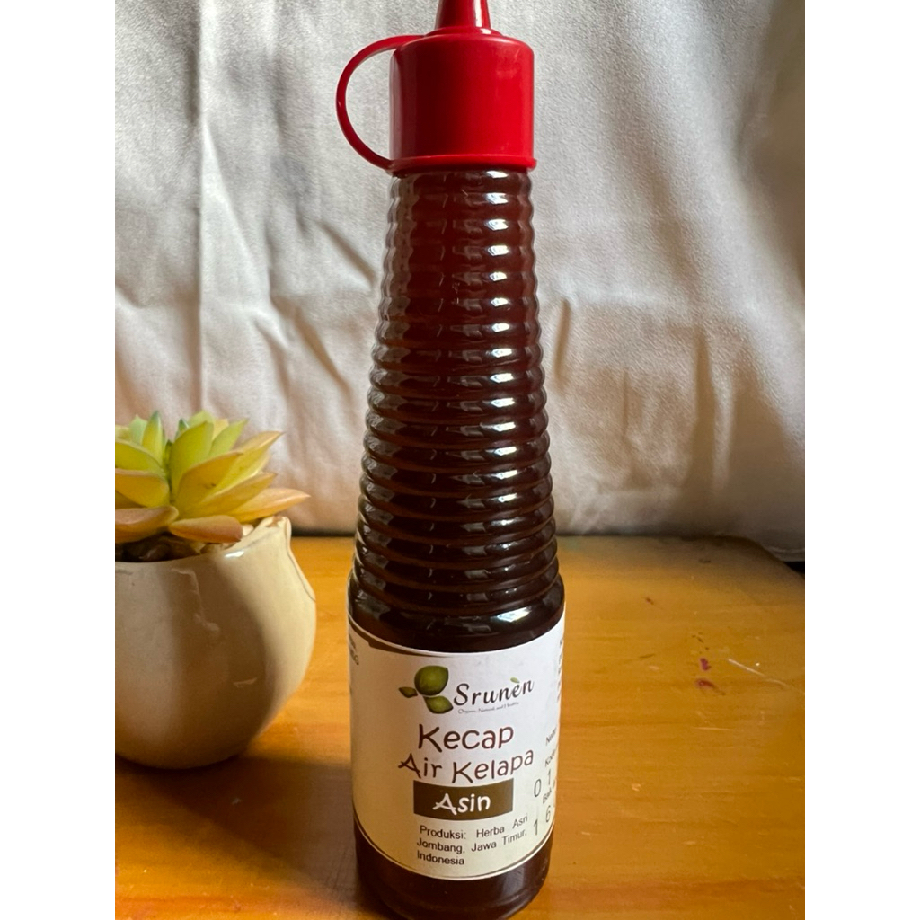 

Kecap Air Kelapa Asin Natural Alami Organik Srunen 140 ml