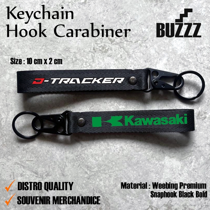 GANTUNGAN KUNCI KAWASAKI D TRACKER -  KEYCHAIN KAWASAKI DTRACKER - CARABINER DTRACKER - GANTUNGAN KU