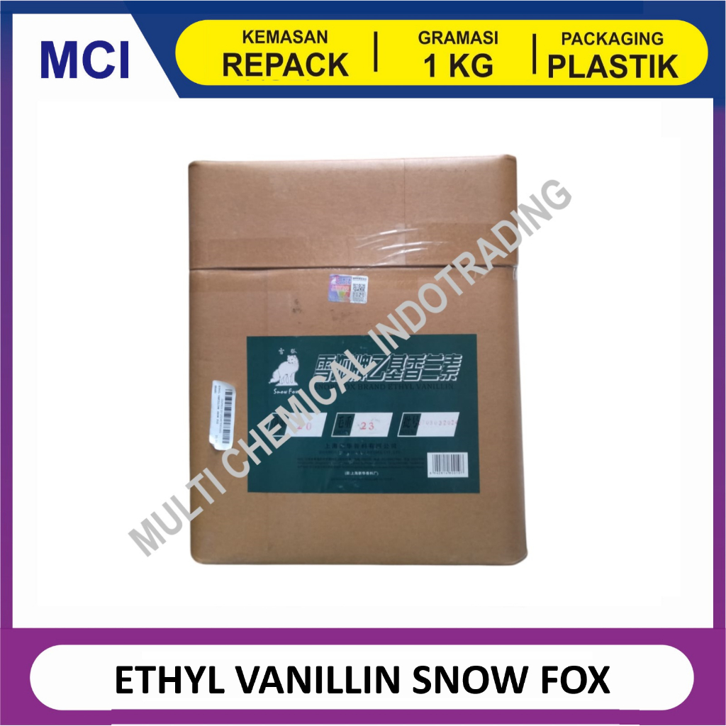 

ETHYL VANILLIN SNOW FOX / VANILLIN / BUBUK VANILLA - REPACK 1 KG