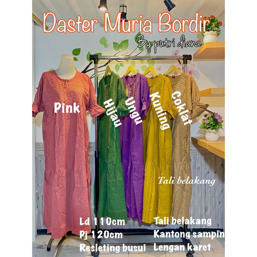 DASTER BATIK ORIGINAL PUTRI DIANA NURIA BORDIR DASTER BUSUI BATIK PEKALONGAN
