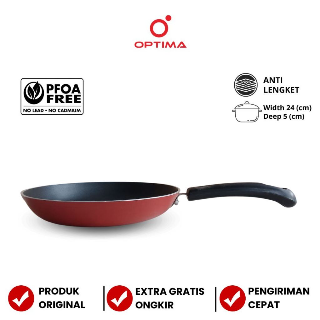 [BEST QUALITY]  Fry Pan 24 cm Optima Cookware
