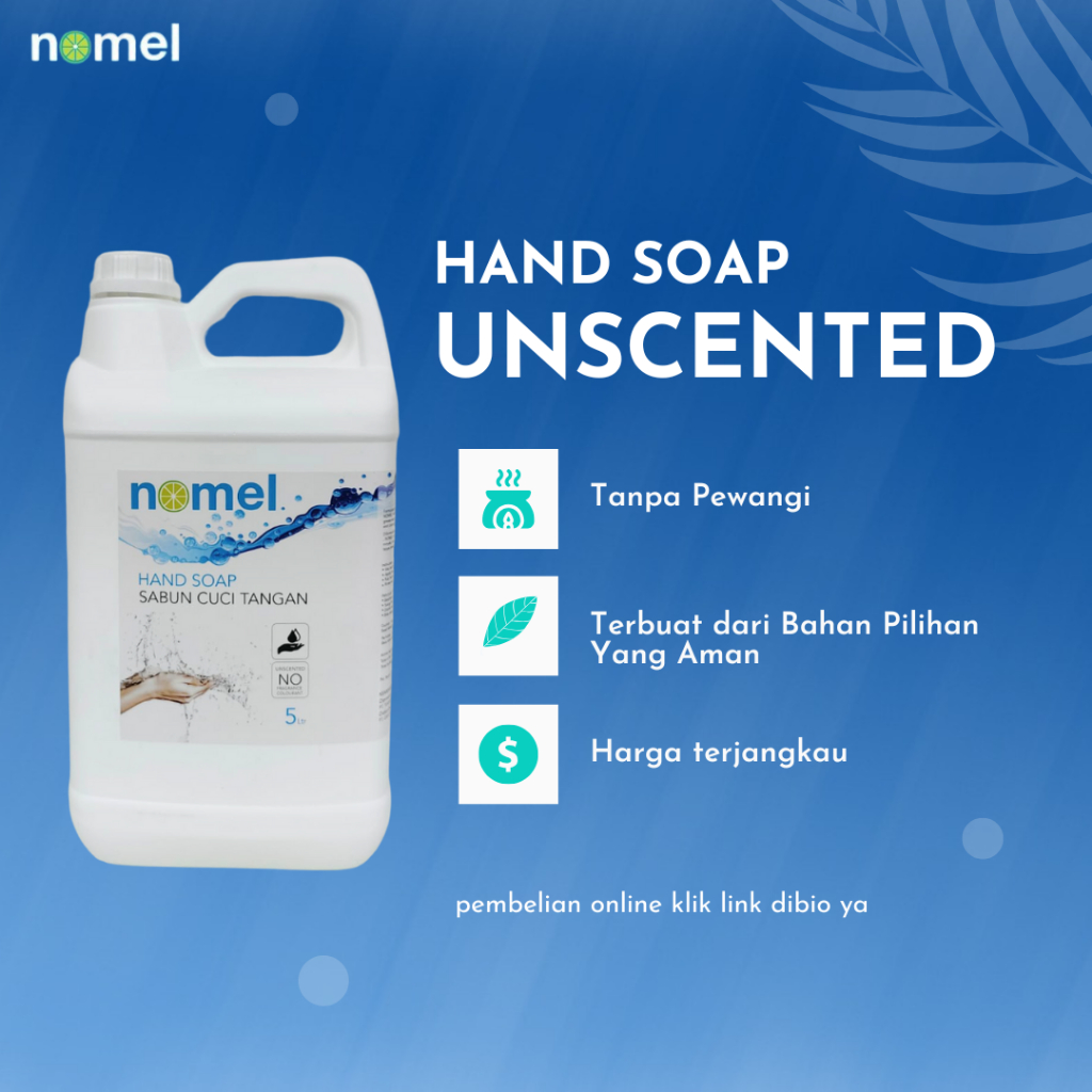 NOMEL+ Hand Soap Refill 5 Liter - Unscented