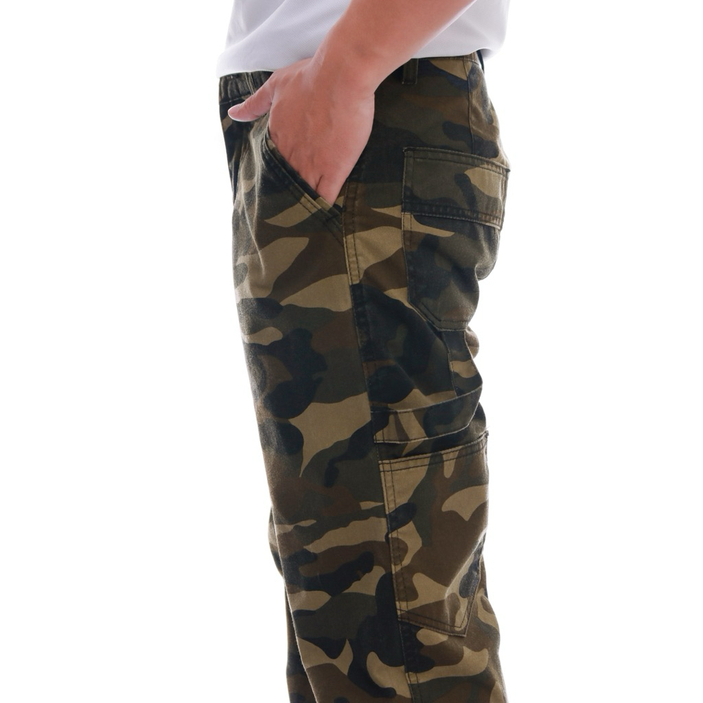 BORIS DENIM - CARPENTER PANTS - loreng army
