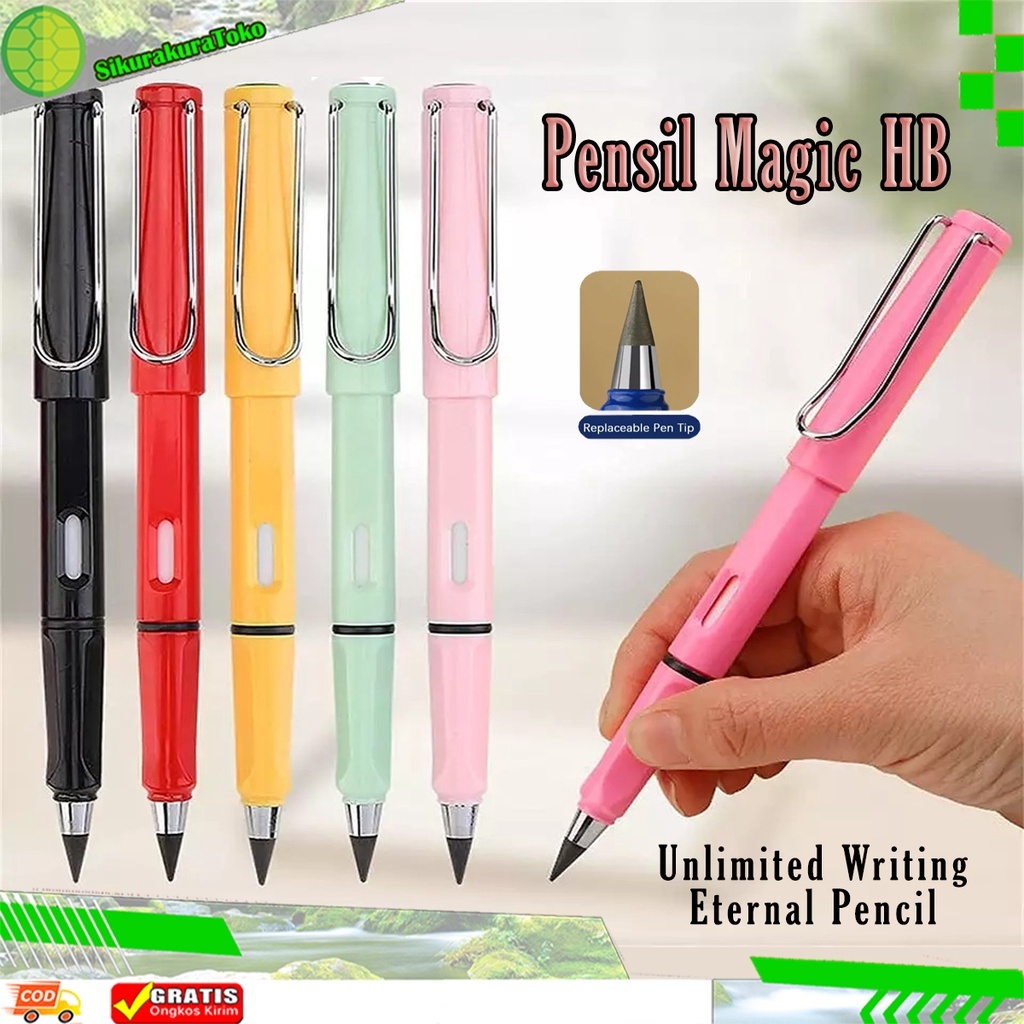 

(sko) Pensil Magic HB Warna Warni Macaron Unlimited Tanpa Rautan / REFILL PENCIL 1 Pcs Isi Ulang / Awet Tidak Bisa Habis Eternal Tidak Perlu Diraut
