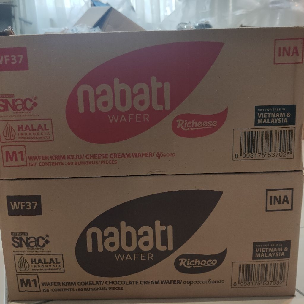 

Nabati Wafer Richeese Richoco DUS 80x17gram