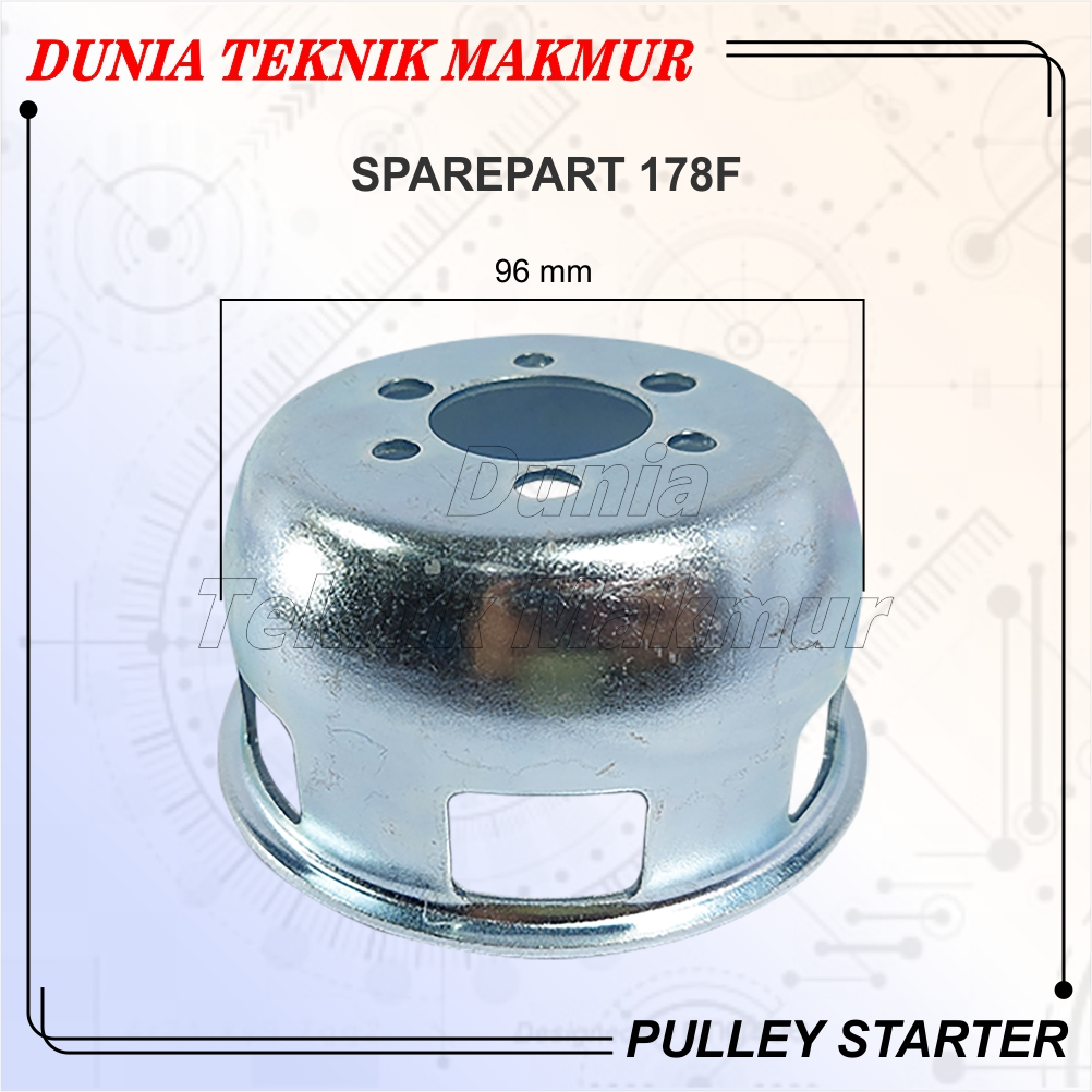 178F PULLEY STARTER AIR COOLED DIESEL ENGINE, PULI STARTER, MANGKOK STARTER UNTUK MESIN DIESEL