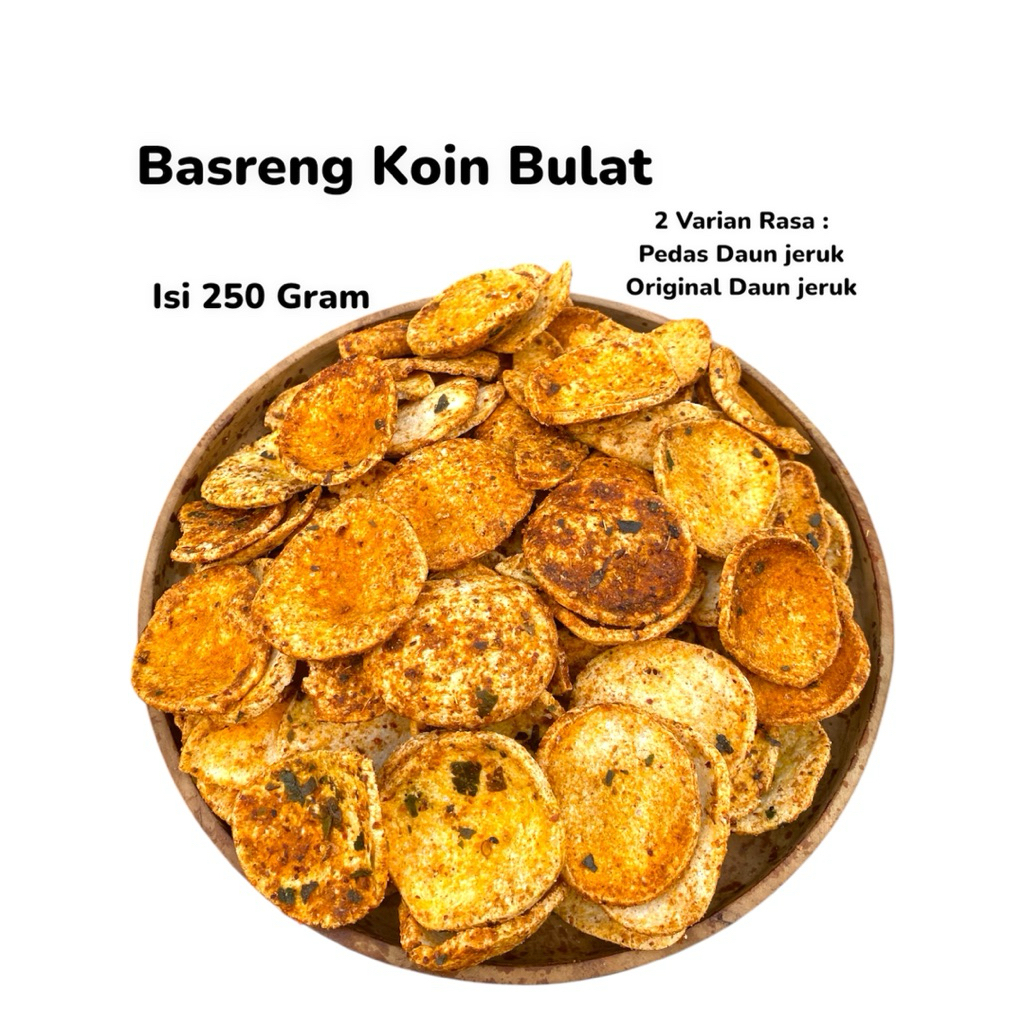 

BASRENG KOIN / Basreng Bulat Pedas Daun jeruk 250 Gram