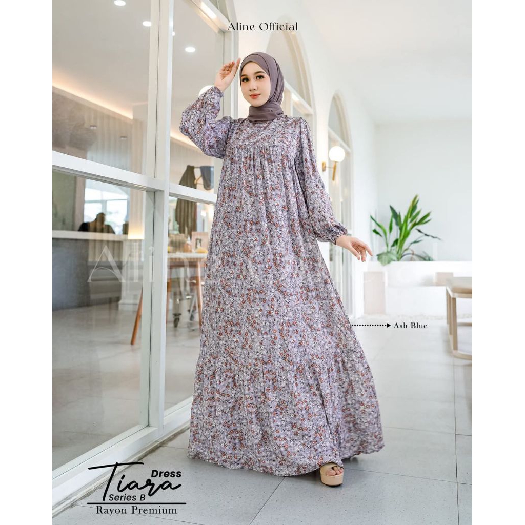 Aline Dress Tiara Ash Blue S.2(B)