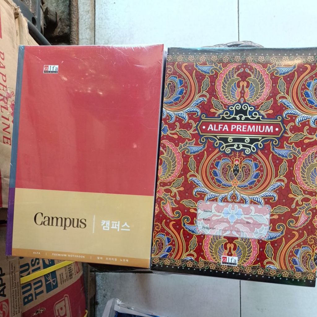

Buku tulis Alfa Premium Batik uk Boxy / panjang isi 42 lembar