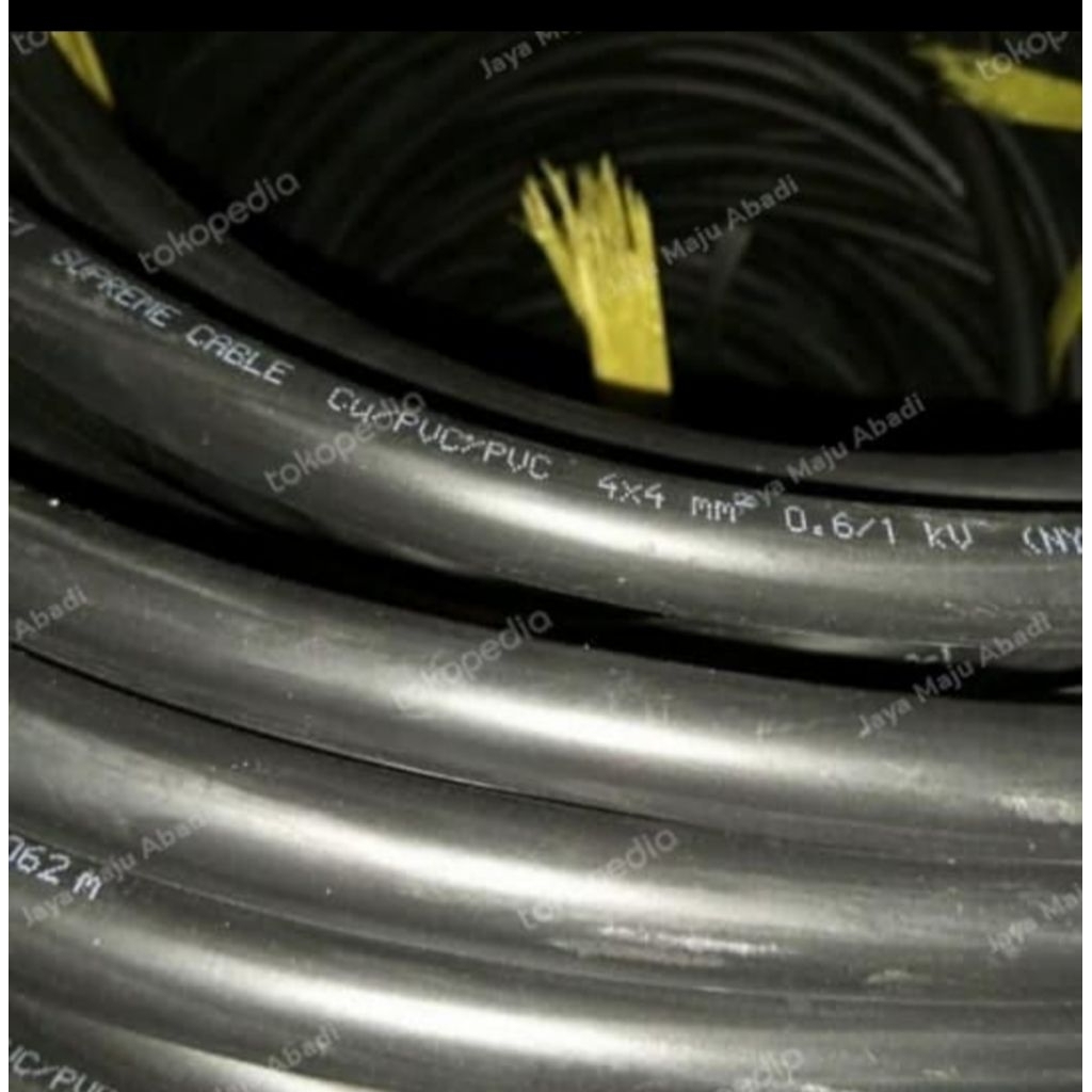 Kabel Serabut Supreme NYYHY 4 x 4 mm / Kabel NYYHY 4x4mm Supreme Potongan/Per Meter