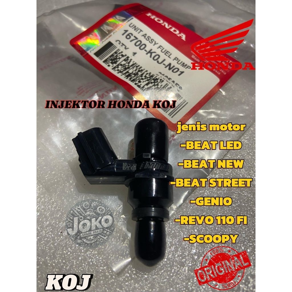 INJEKTOR ASSY KOJ INJEKTOR BEAT POP, GENIO, BEAT LED, BEAT STREET, INJEKTOR BEAT