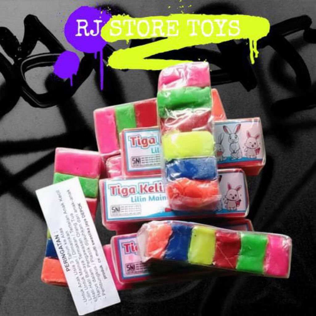lilin plastisin / lilin mainan anak / mainan lilin plastisin isi 6 pcs warna warni
