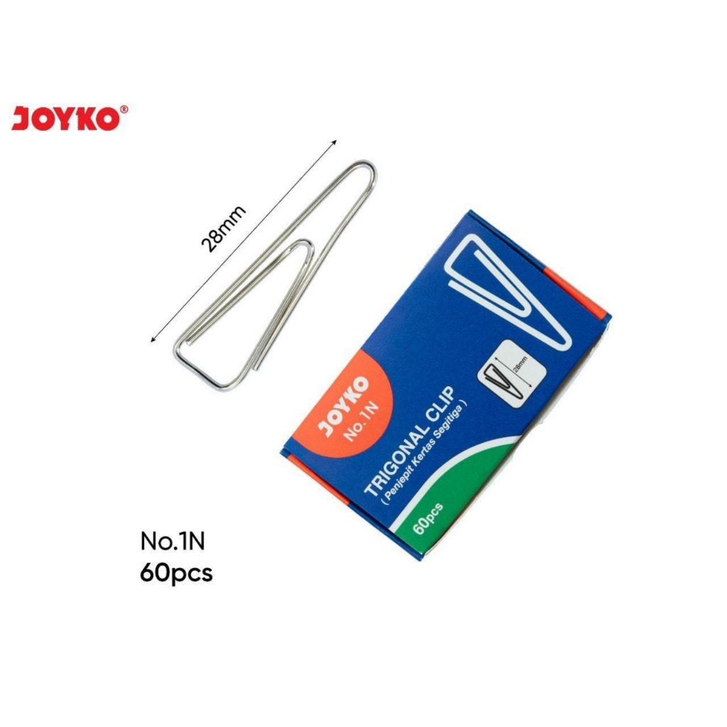 

JOYKO Trigonal Paper Clip Klip Penjepit Kertas Segitiga No.1N - Pack