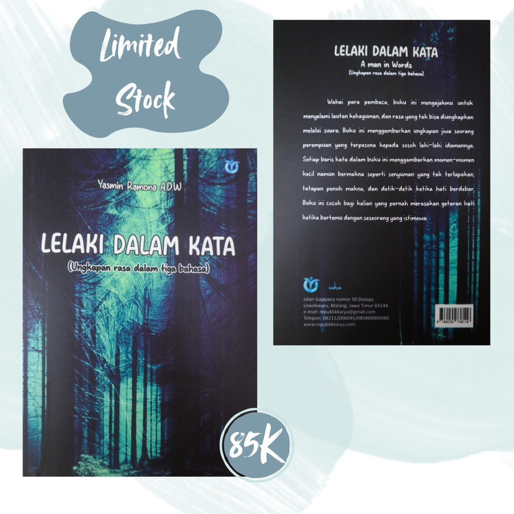 Buku Lelaki dalam Kata - kumpulan quote cinta 3 bahasa (Arab, Inggris, Indonesia)