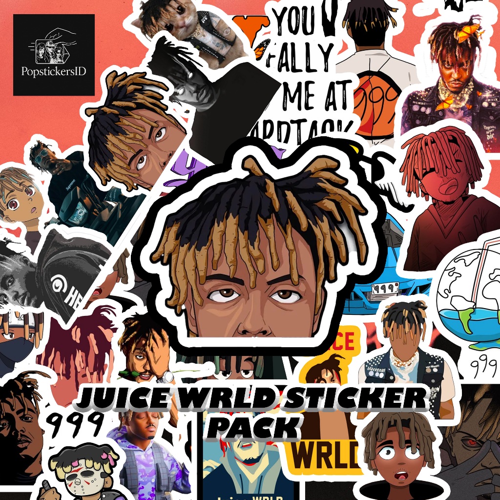

JUICE WRLD Stickers Pack 20pcs – Stiker Rapper Aesthetic Laptop & Case HP Tumblr
