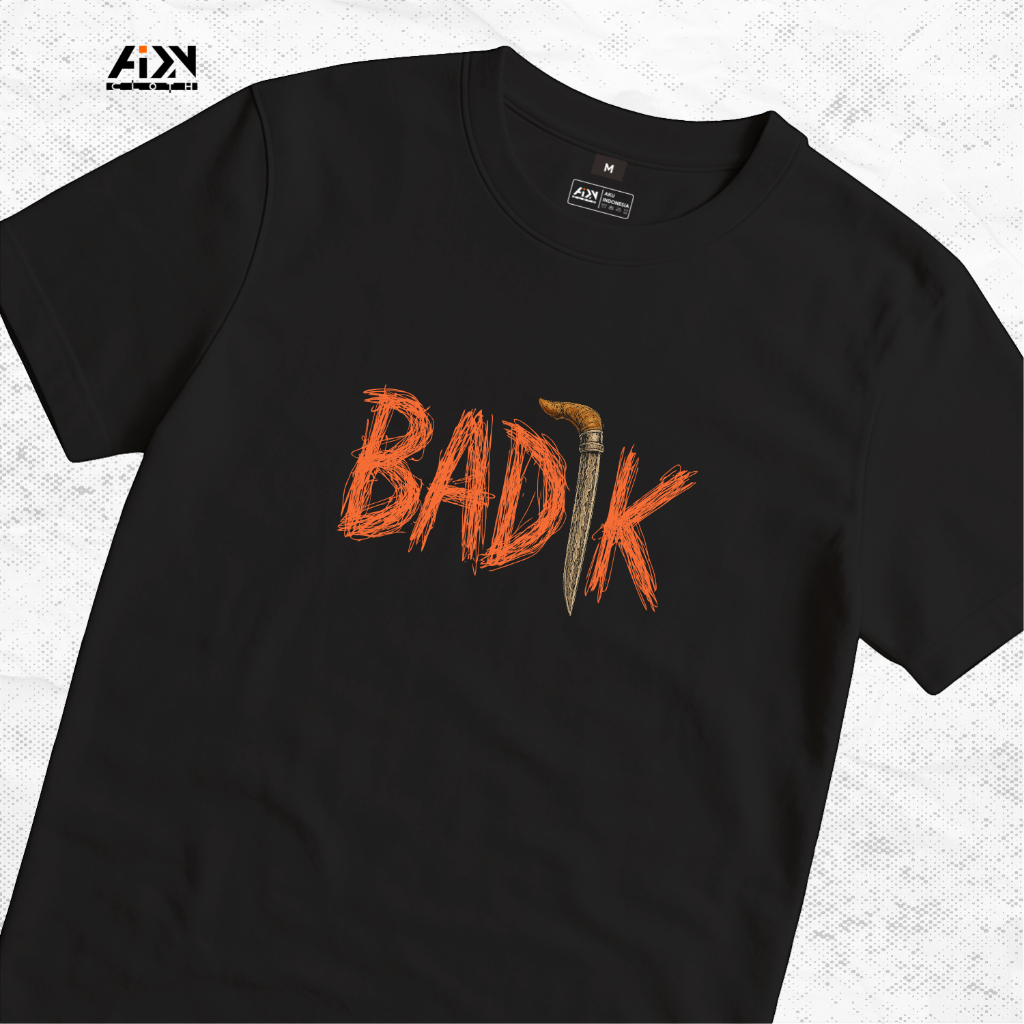 Baju Kaos Badik Line Art | Kaos Bugis | Kaos Distro 100% Cotton Combed 24s