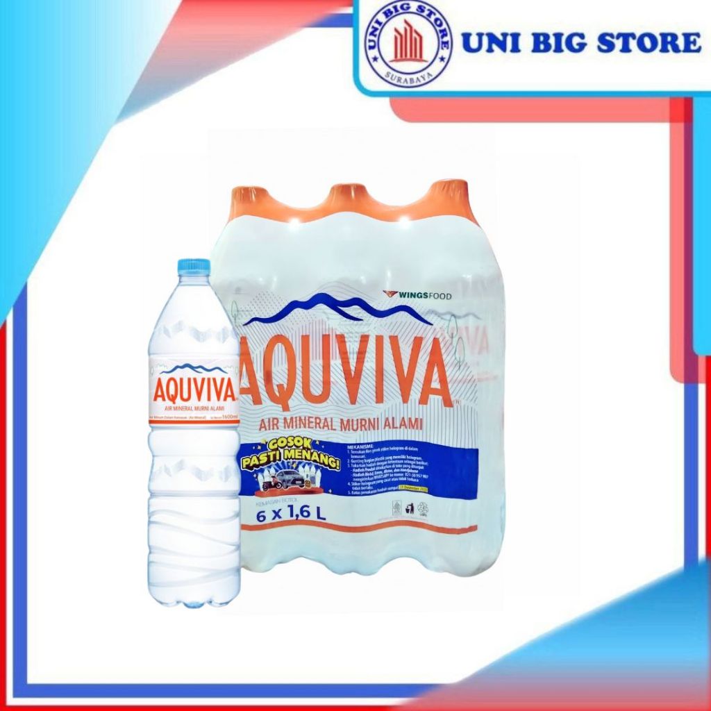 

AQUVIVA Air Mineral Murni Alami 6 pcs x 1600 ml DUS