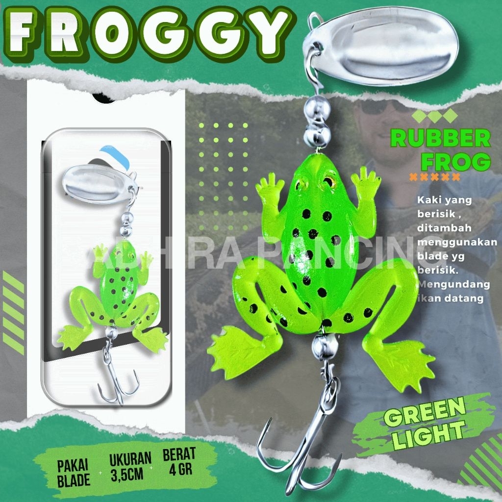 UMPAN PANCING SOFT FROG LURE FROGGY KARET KODOK