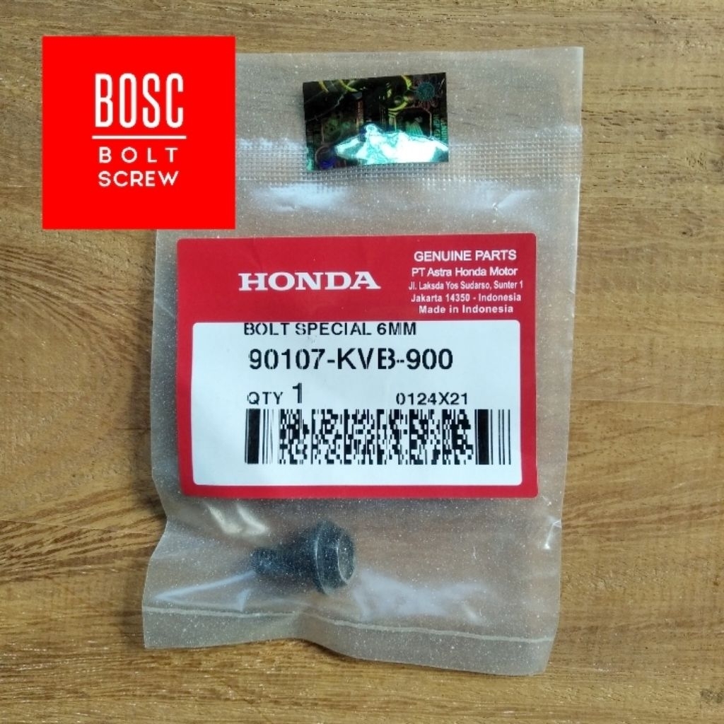 Baut Dek Pijakan Kaki Gantungan Barang Vario Beat Scoopy 6 mm 90107KVB900 AHM