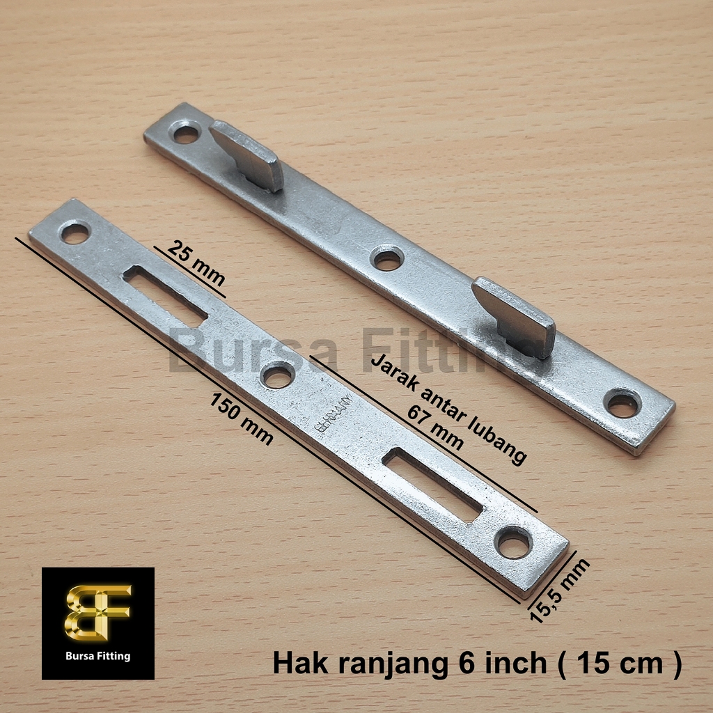 Hak ranjang dipan 6 inch 15 cm / braket ranjang cantol / engsel tempat tidur / kaitan dipan / hak ra