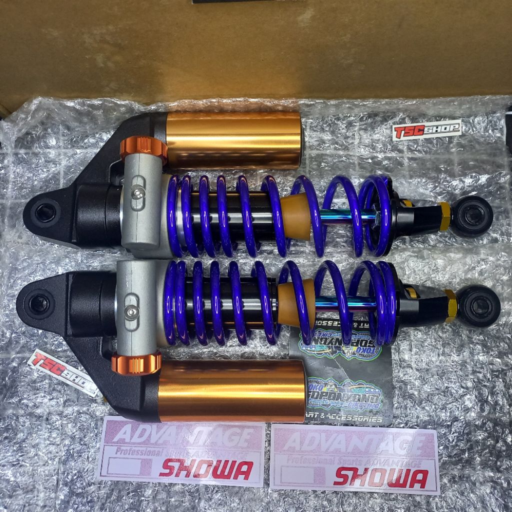 +✅𝗧𝗘𝗥𝗠𝗨𝗥𝗔𝗛 | SHOCK BELAKANG TABUNG MODEL SHOWA ADVANTAGE UK330 WARNA ULIR BLUE PURPLE AS RAINBOW BY 