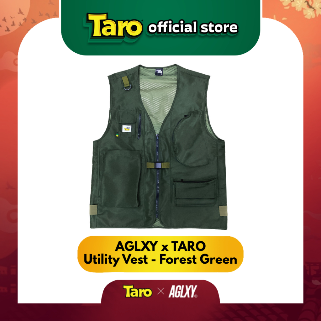 AGLXY x TARO Utility Vest - Forest Green — Taro x AGLXY Official Merchandise
