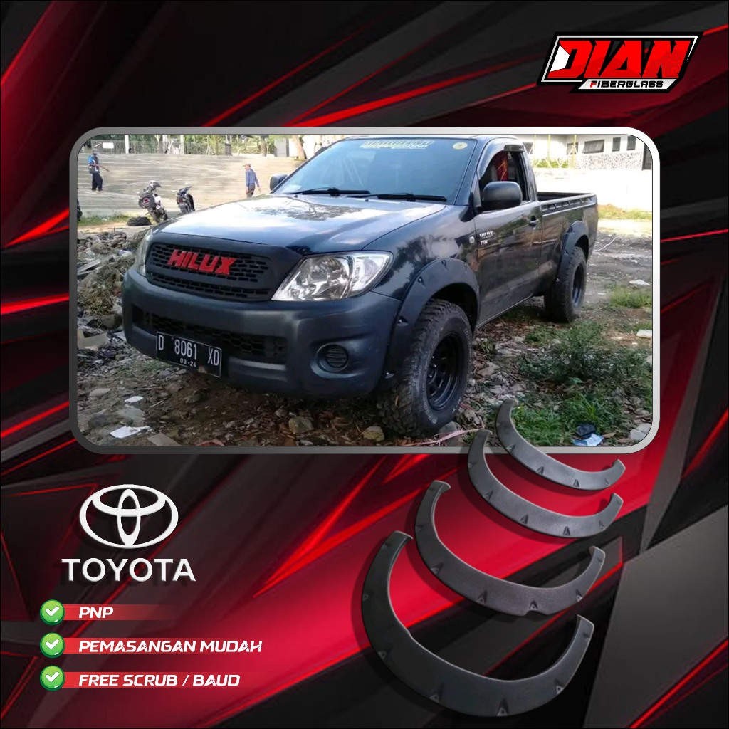 FENDER HILUX SINGLE CABIN OVER FENDER HILUX SINGLE CABIN BERKUALITAS