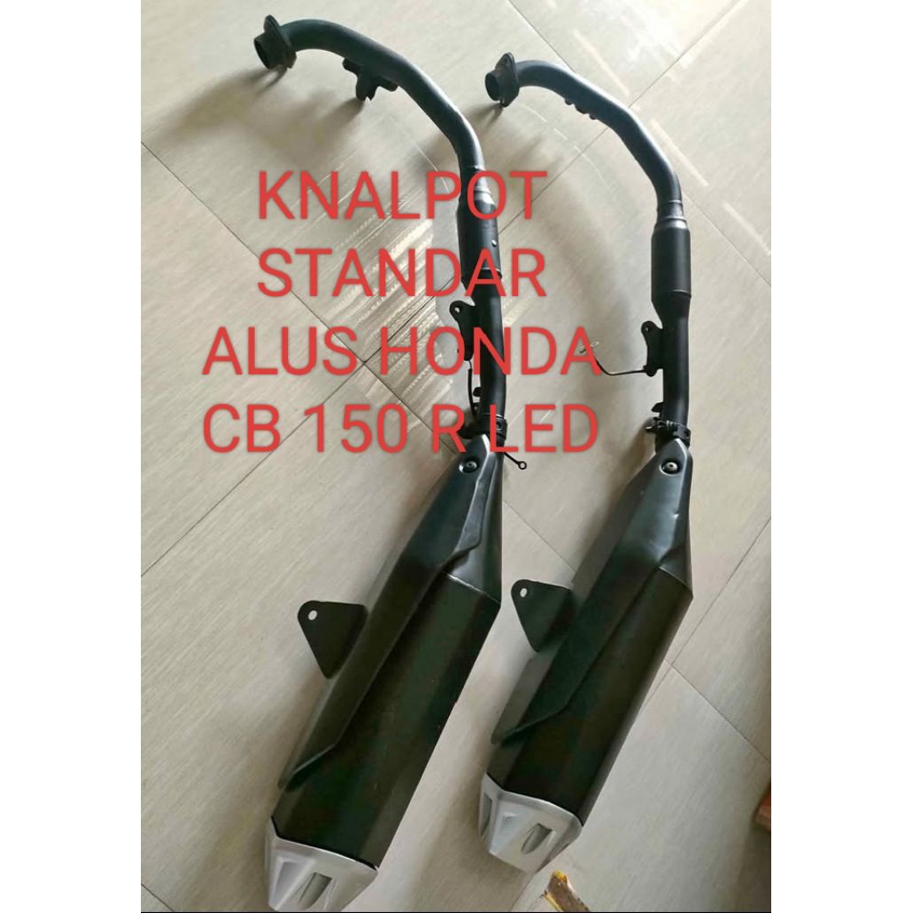 KNALPOT STANDAR ALUS HONDA CB 150 R LED.ORIGINAL