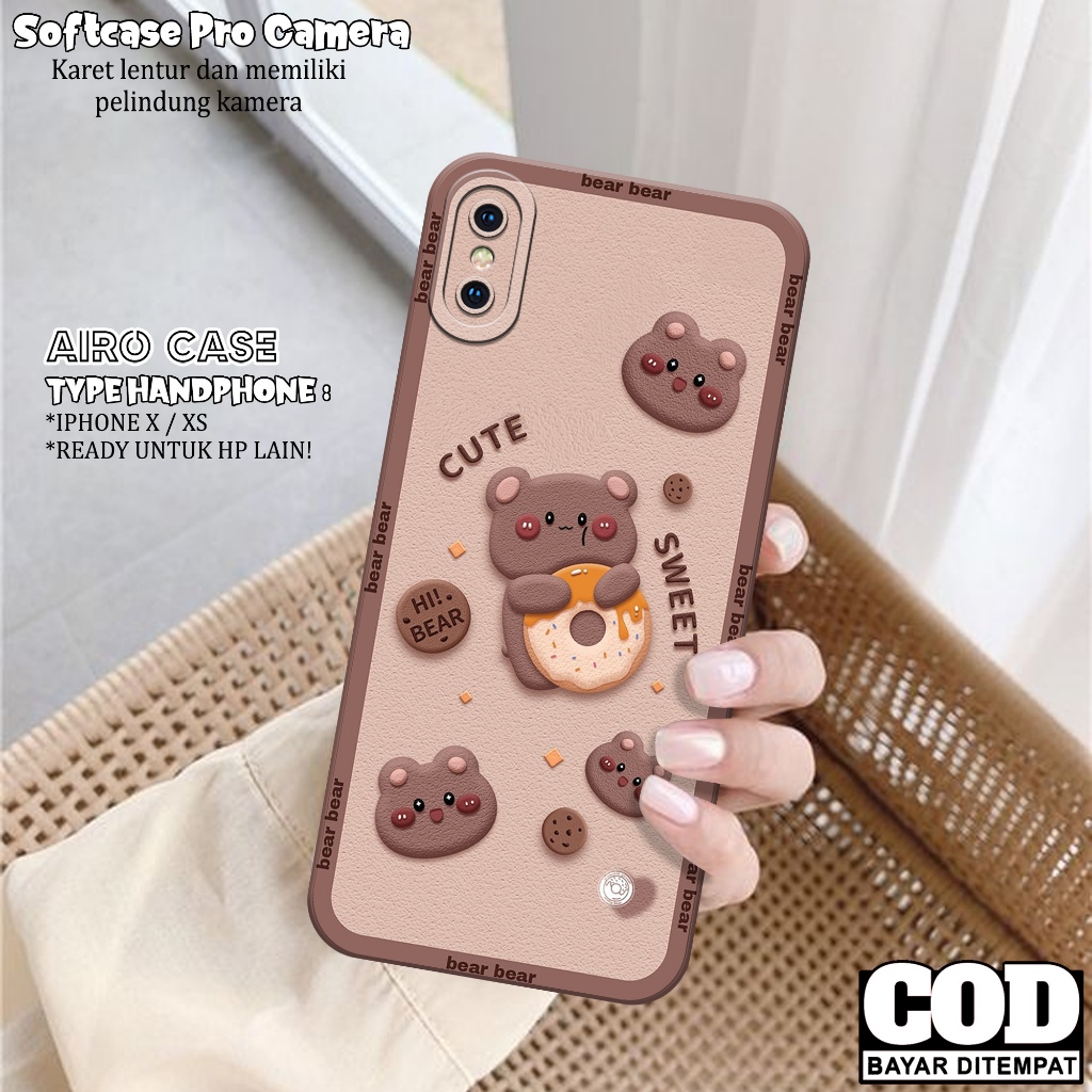 Case IPHONE X /XS Fashion Case KARTUN Softcase IPHONE X /XS Case Pro Camera Casing IPHONE X /XS Peli