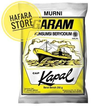 

Garam Dapur Beryodium Cap KAPAL 250gr & KATAK 200gr