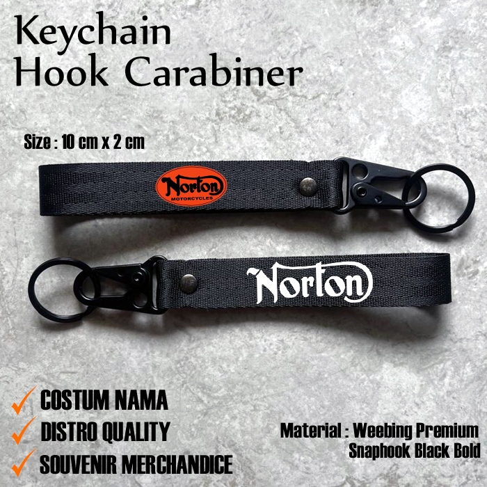 GANTUNGAN KUNCI NORTON - KEYCHAIN NORTON - CARABINER NORTON - GANTUNGAN KUNCI NORTON PROMO