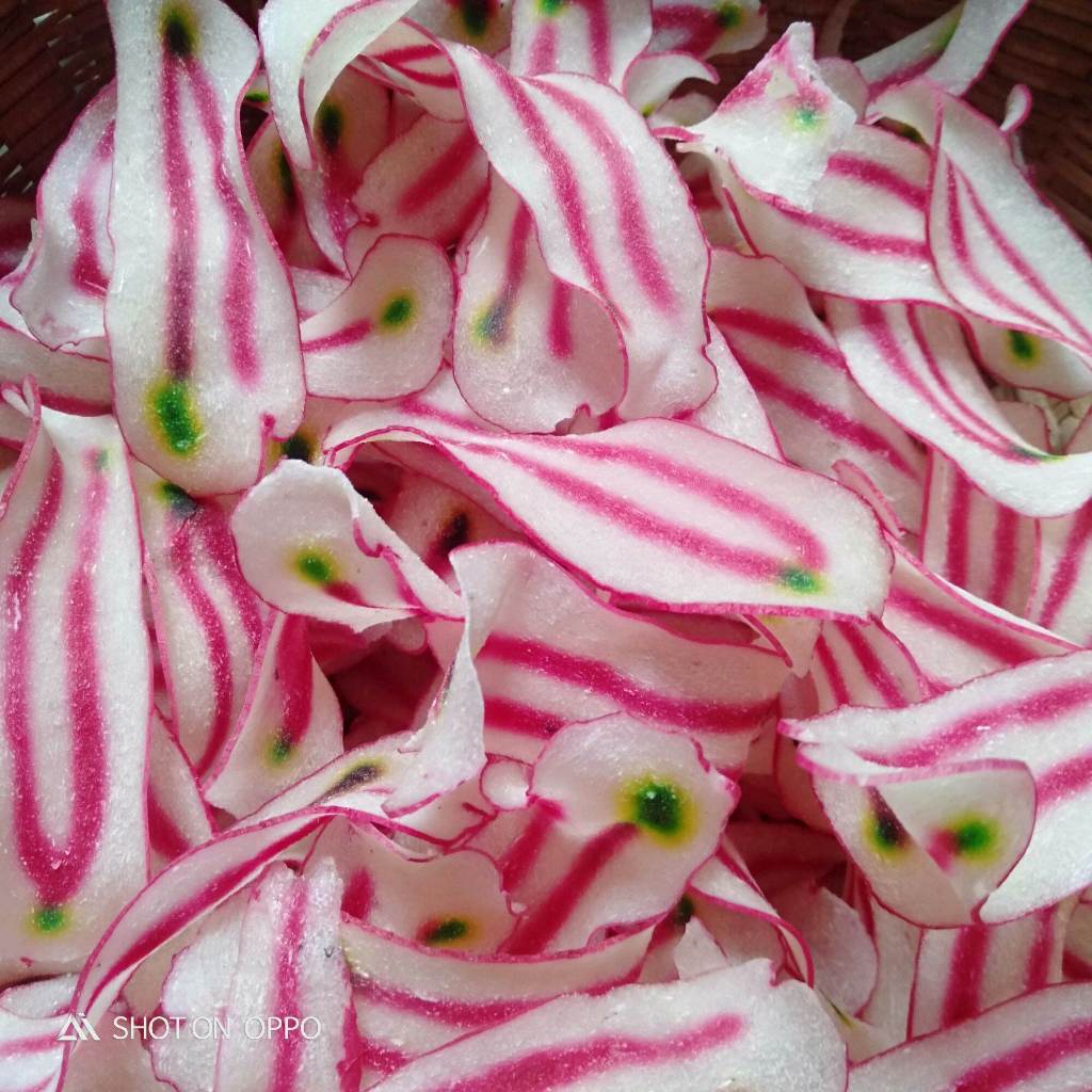 

1 kg krupuk mentah sermier krupuk singkong warna warni