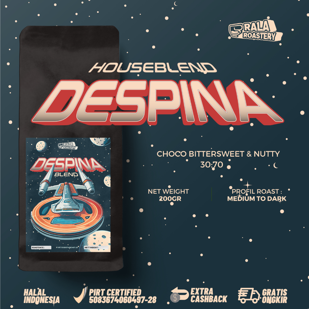 

House Blend Espresso Despina | Blend Arabika Robusta 200gr