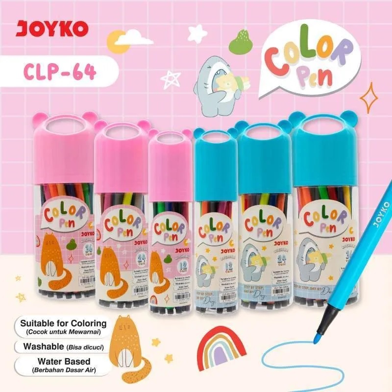 

Joyko Color Pen CLP-64 12 Warna
