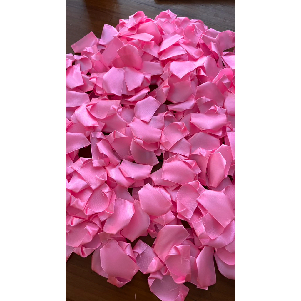 

Kelopak pita satin (50pcs) / mawar pita satin kelopak bunga mawar satin - buket pita satin