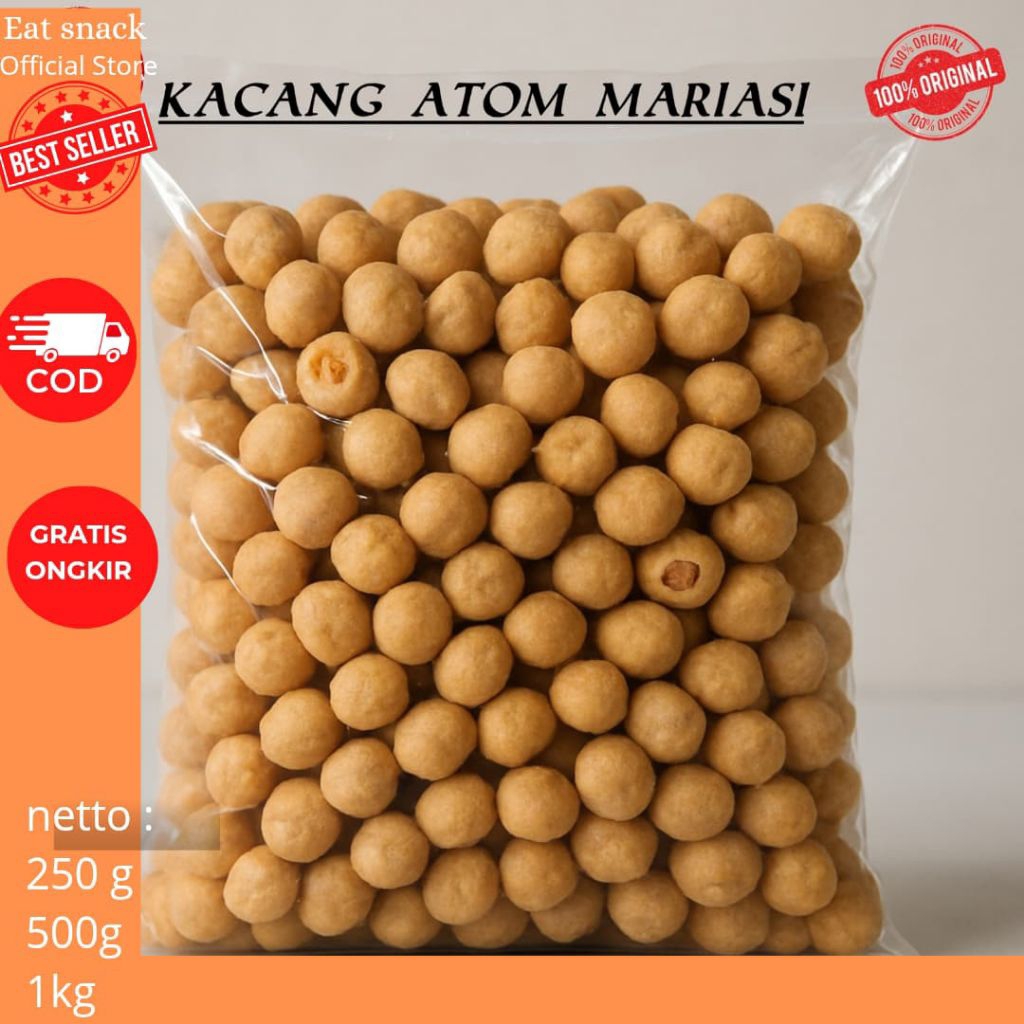 

kacang atom mariasi 250GR