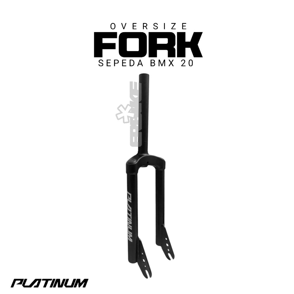 FORK GARPU SEPEDA BMX 20" OVERSIZE PLATINUM