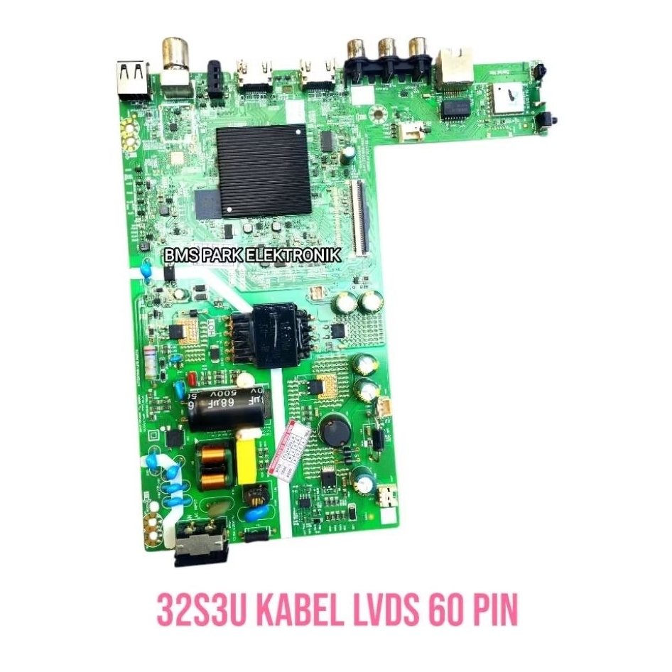 32S3U kabel lvds 60 pin merek coocaa