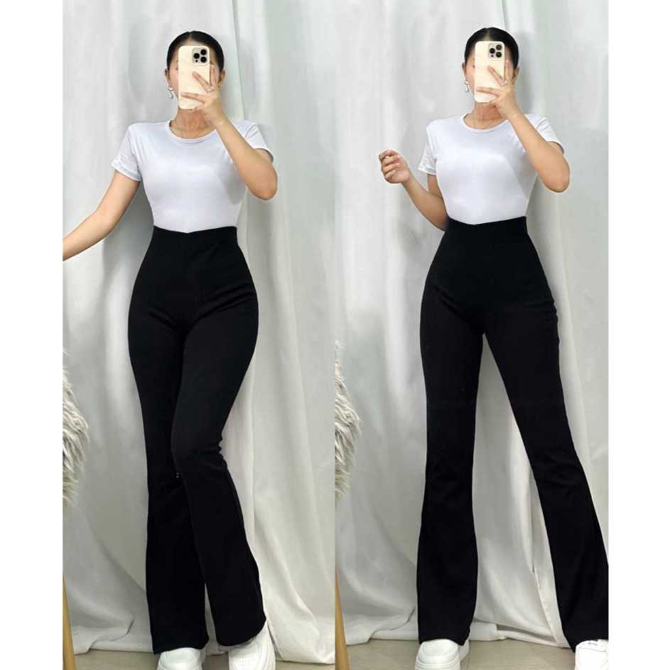 COD CELANA FIT AND FLARE PANTS CUTBRAY SCUBA PINGGANG HIGHWAIST BAHAN STRETCH MELAR ELASTIS KULOT CU